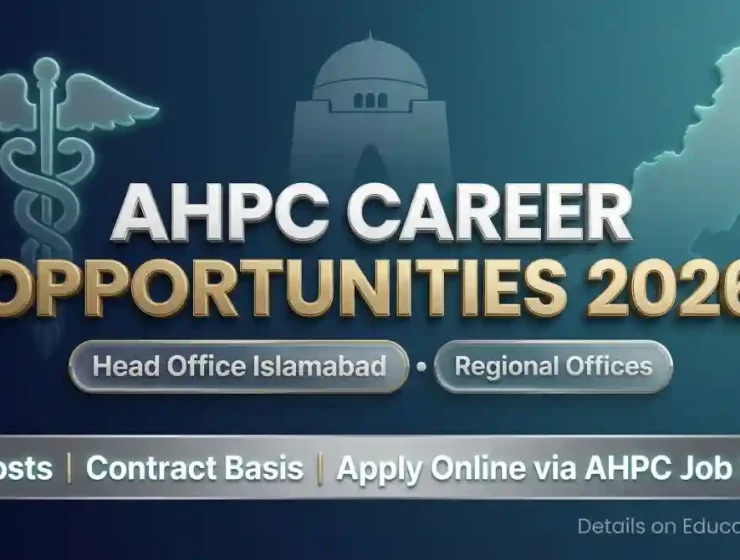 AHPC Jobs September 2026 — Secretary, Registrar, Director & Assistant Director Vacancies, Islamabad and Regional Offices