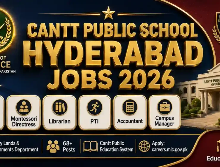 Cantt Public High School and Girls Hyderabad Cantt Jobs September 2026 — Teachers Montessori Directress Librarian PTI Accountant