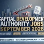 CDA Islamabad Jobs September 2026 — Transport Officer, Fireman, Medical Technician, Draftsman and Khakroob Vacancies