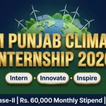 CM Punjab Climate Leadership Internship Program 2026 Batch-III — EPCCD Rs. 60,000 Stipend