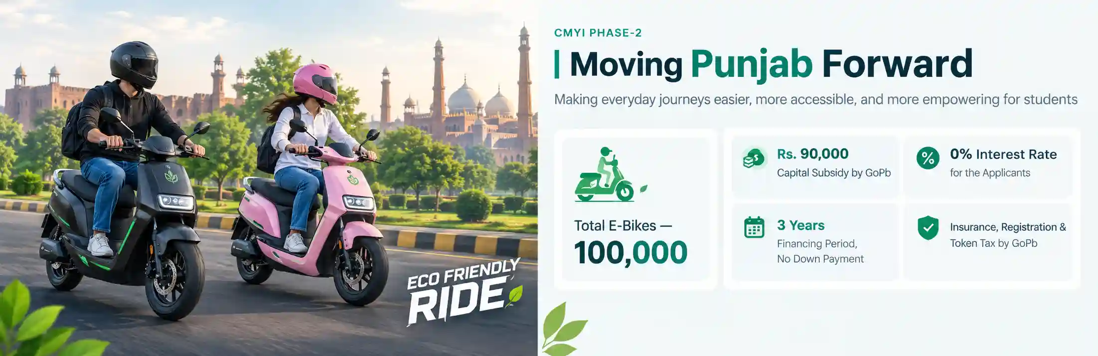 CM Punjab E Bike Scheme subsidy and financing benefits 2026
