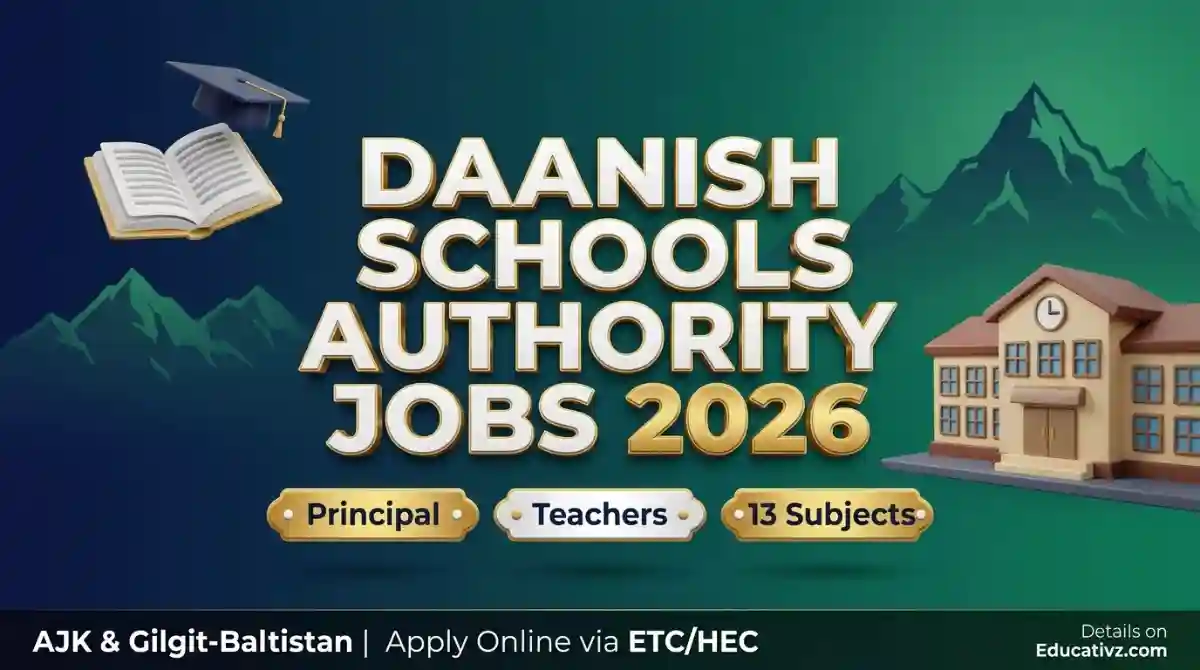 Daanish Schools Authority Jobs 2026 | Principal & Teacher Vacancies ...