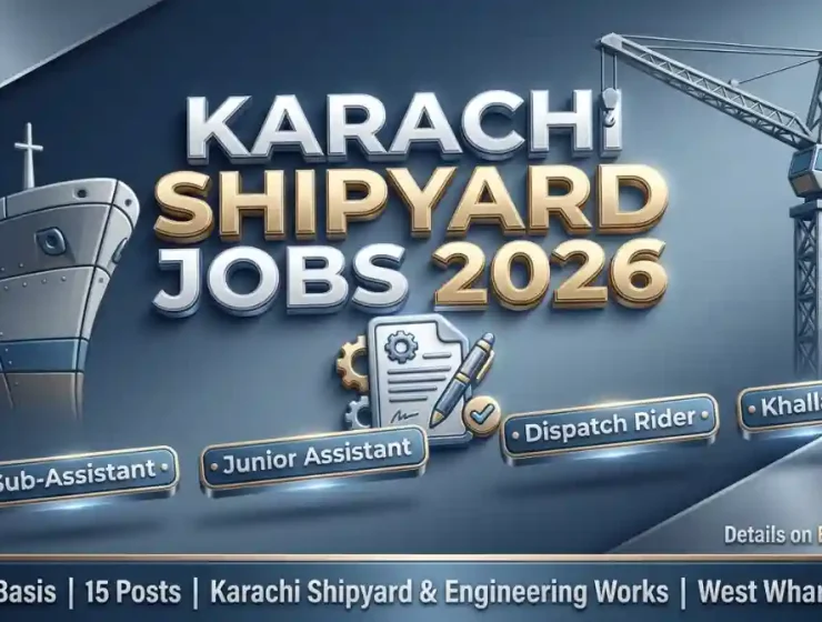 Karachi Shipyard & Engineering Works Jobs September 2026 — Sub-Assistant, Junior Assistant, Dispatch Rider and Khallasi Vacancies