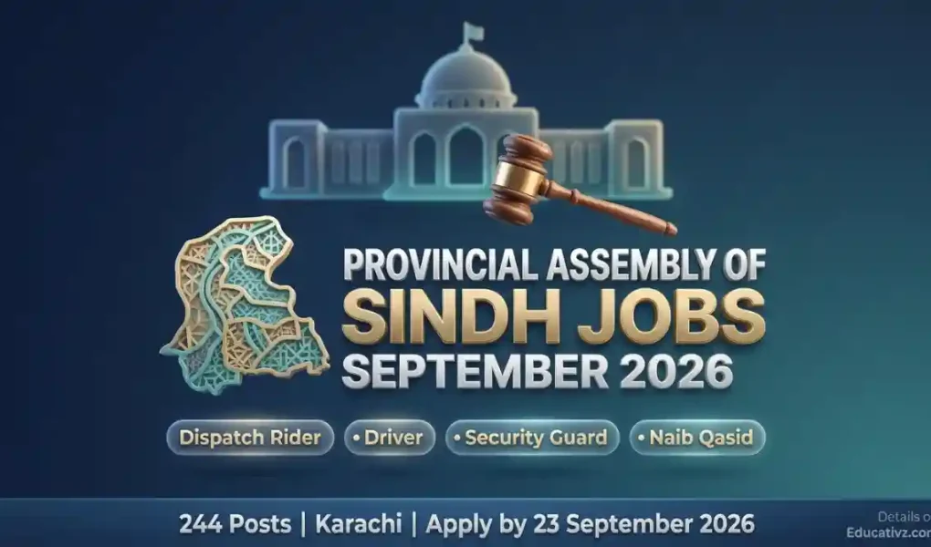Provincial Assembly of Sindh Jobs September 2026 — Dispatch Rider, Driver, Security Guard and More Vacancies