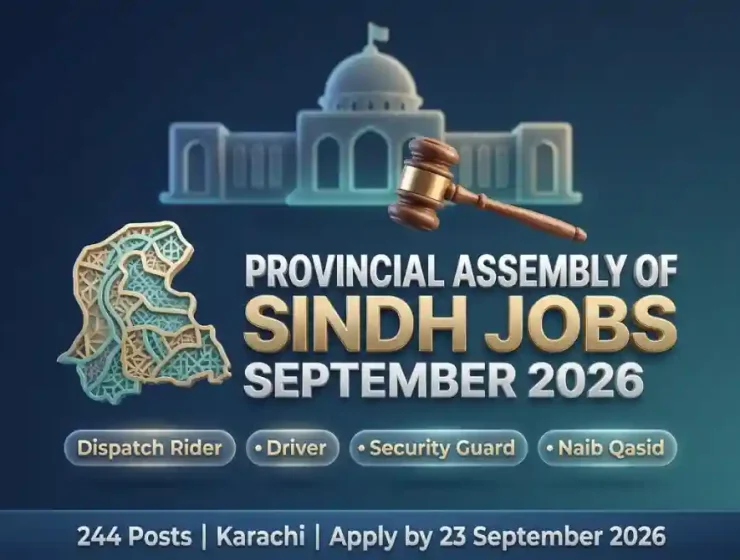 Provincial Assembly of Sindh Jobs September 2026 — Dispatch Rider, Driver, Security Guard and More Vacancies