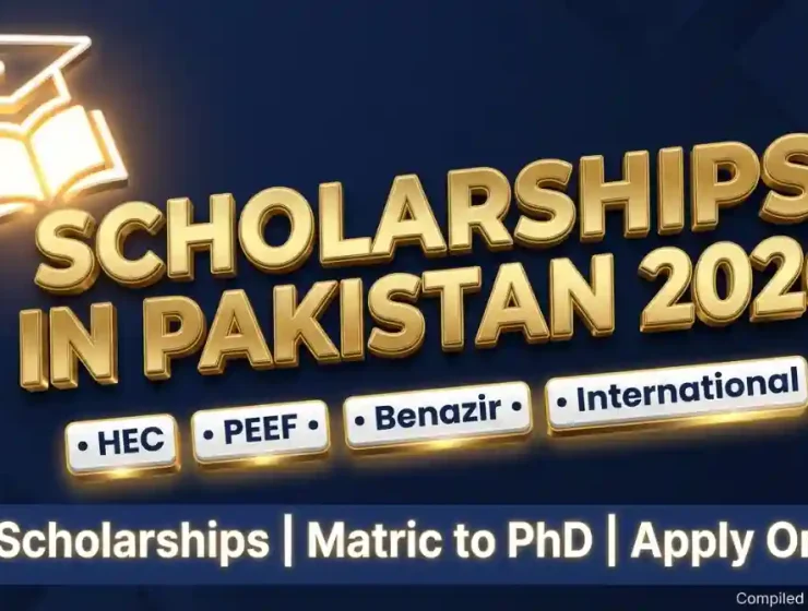 Scholarships in Pakistan 2026 — HEC PEEF Benazir Undergraduate International List