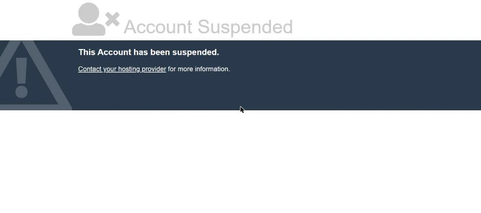 Cadet College Kohlu official website cadetcollegekohlu.edu.pk showing Account Suspended 29 October 2026