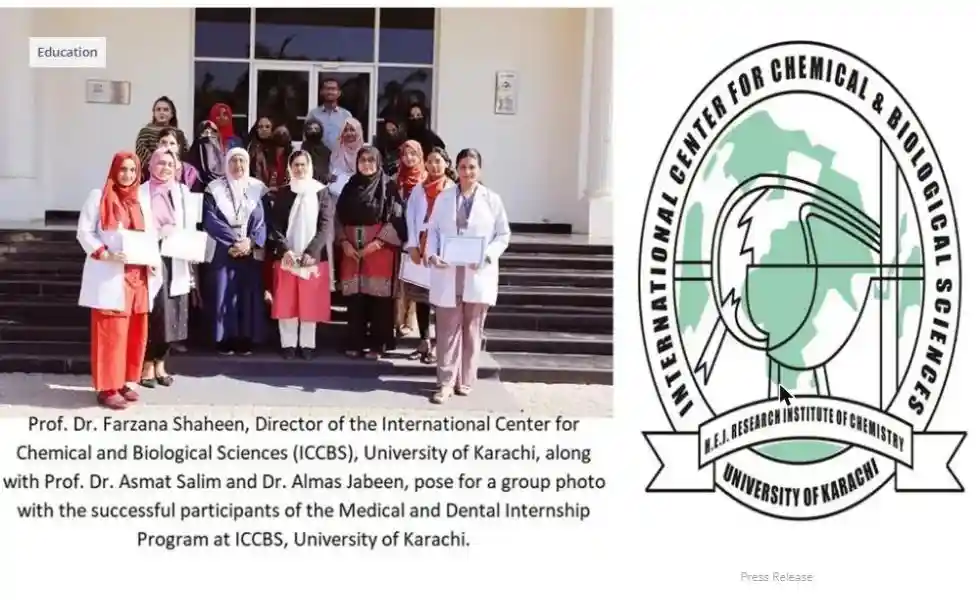 ICCBS PCMD internship 2024 participants with certificates, Dental Tribune Pakistan report