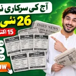 Latest Govt Jobs 15 October 2026 – 26 new newspaper job ads Punjab, Sindh, KPK, Balochistan | Educativz