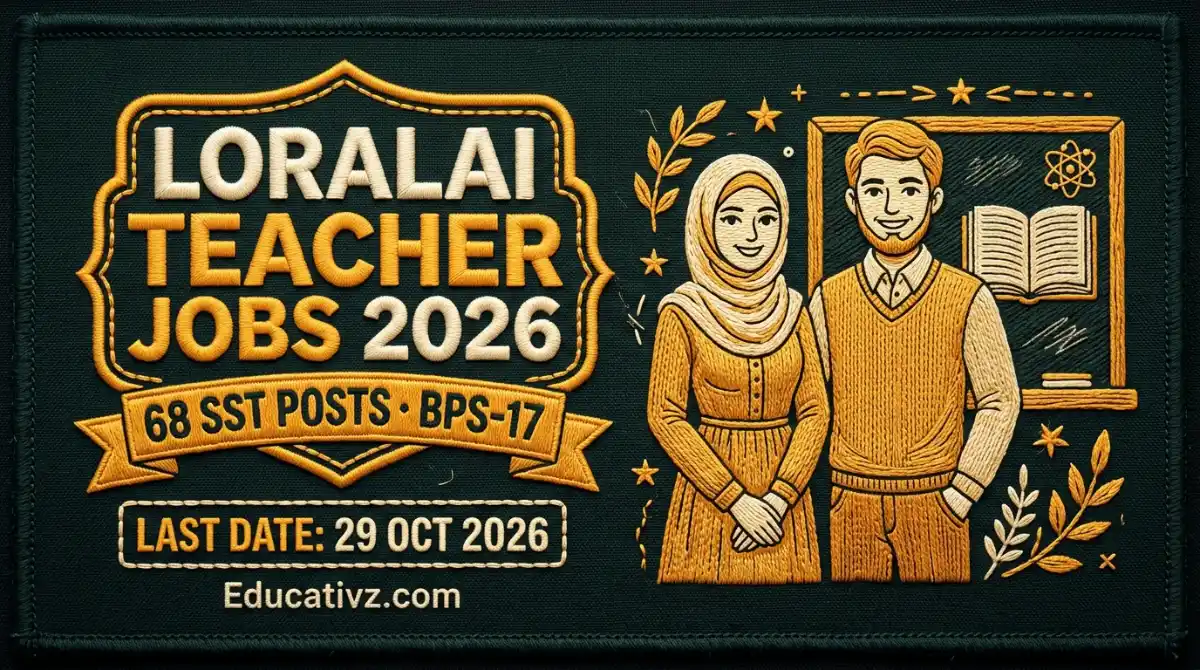 Loralai teacher jobs 2026: 68 ad-hoc Secondary School Teacher BPS-17 posts, Balochistan | Educativz
