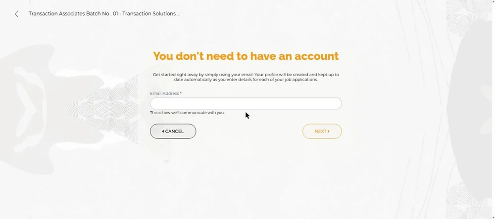 Meezan Bank job application email address step you do not need to have an account