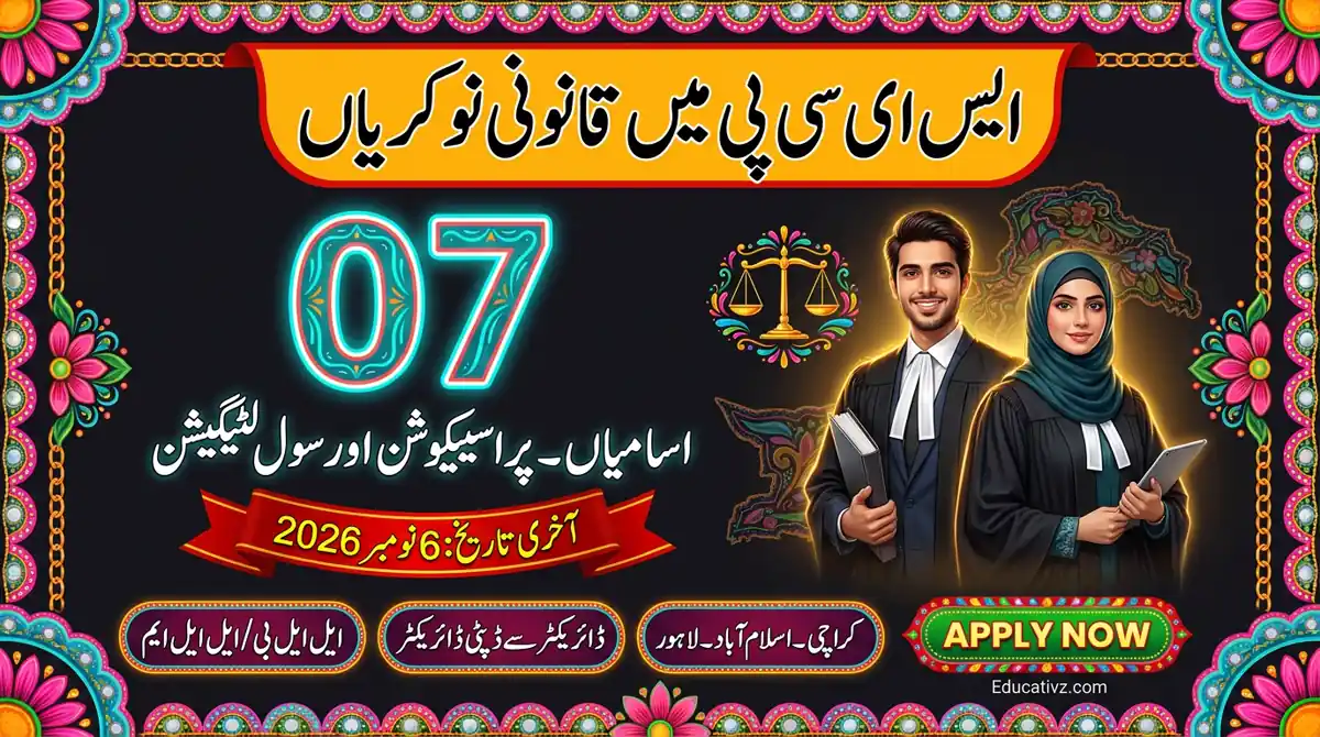 SECP jobs October 2026: Director, Joint Director and Deputy Director in Prosecution and Civil Litigation Department | Educativz
