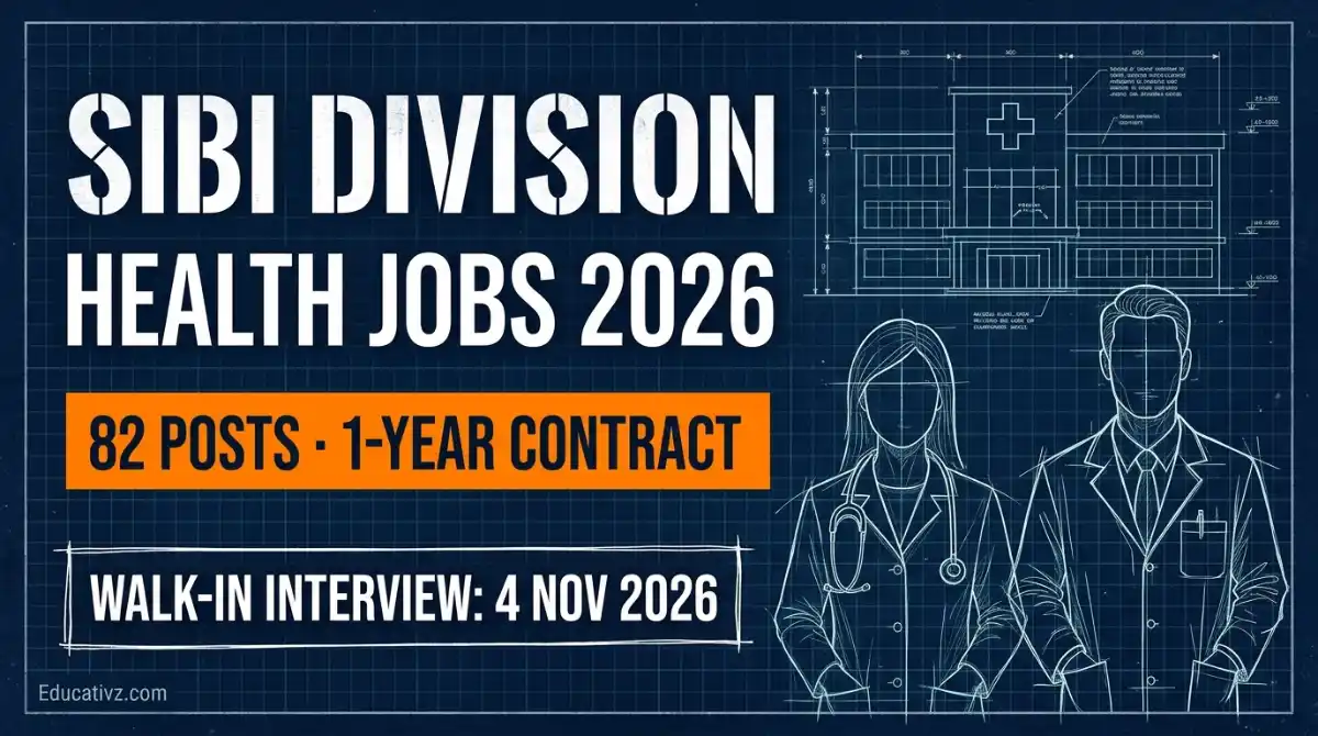 Sibi Division health jobs 2026: 82 doctor, specialist, medical officer and nurse posts, Balochistan | Educativz